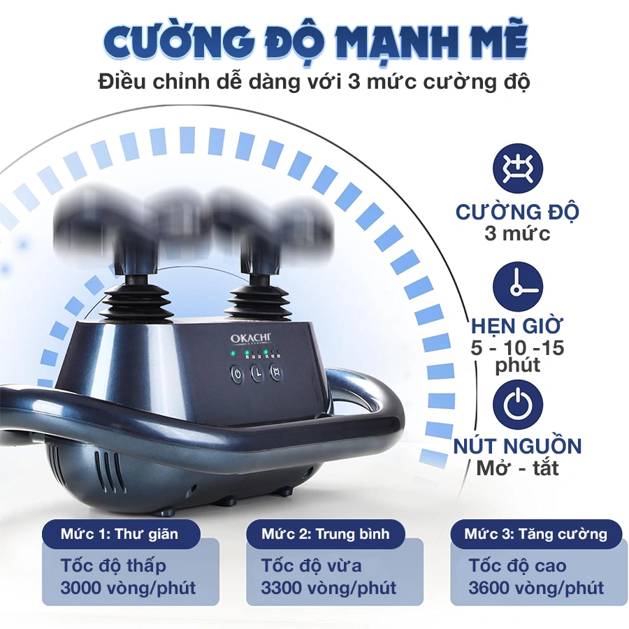 Máy massage rung chân và toàn thân OKACHI JP-V555