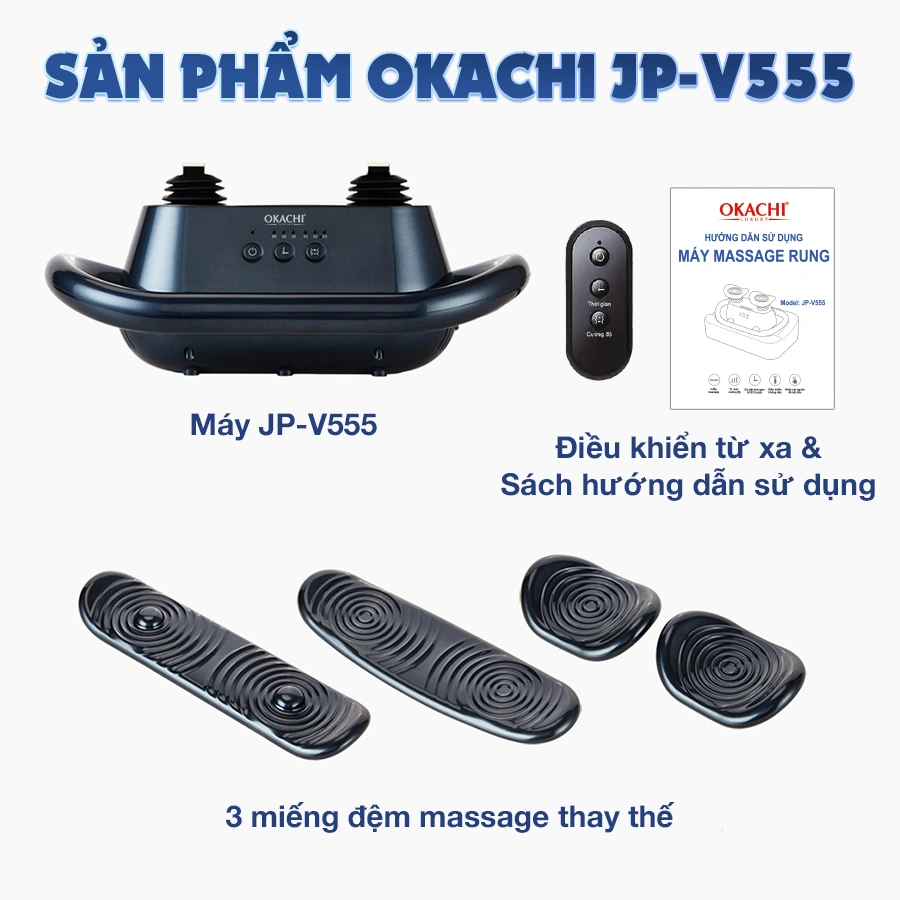 Máy massage rung chân và toàn thân OKACHI JP-V555