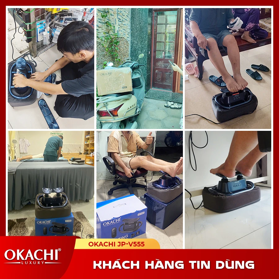 Máy massage rung chân và toàn thân OKACHI JP-V555