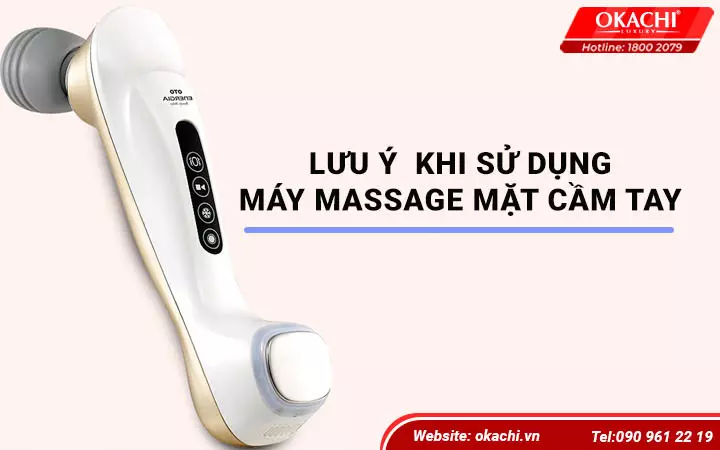 Lưu ý khi sử dụng máy massage mặt cầm tay tại nhà