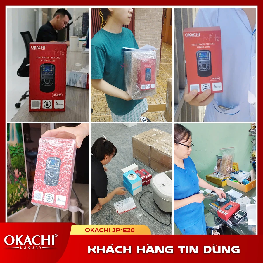 Máy masaage trị liệu xung điện OKACHI JP-E20