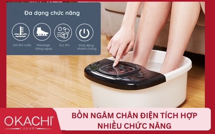 Bồn ngâm chân tích hợp đa chức năng