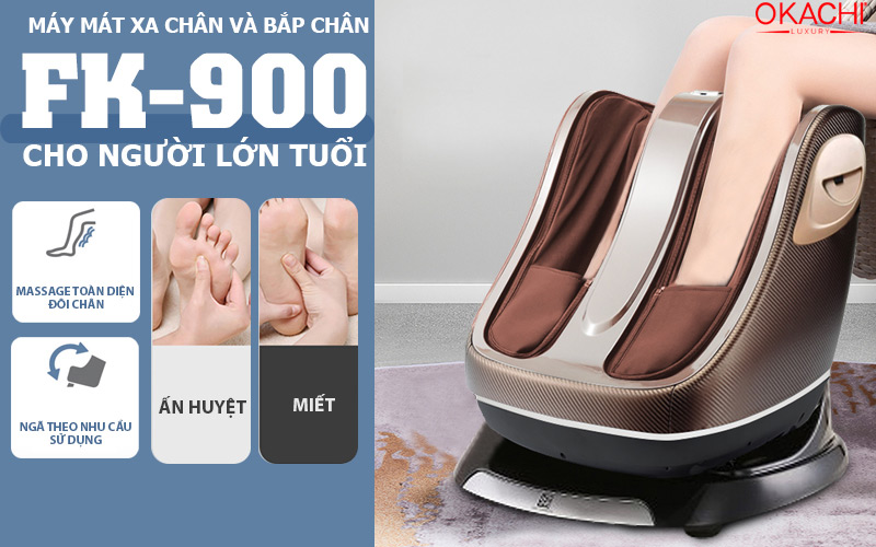 Máy mát xa chân và bắp chân cho người lớn tuổi Fuki FK-900