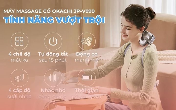 Máy massage cổ gáy Okachi JP-V999