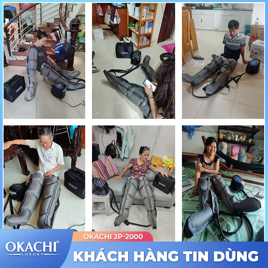 Máy nén ép trị liệu suy giãn tĩnh mạch OKACHI LUXURY JP-2000