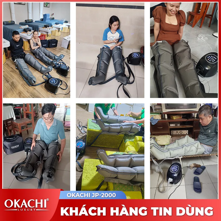 Máy nén ép trị liệu suy giãn tĩnh mạch OKACHI LUXURY JP-2000