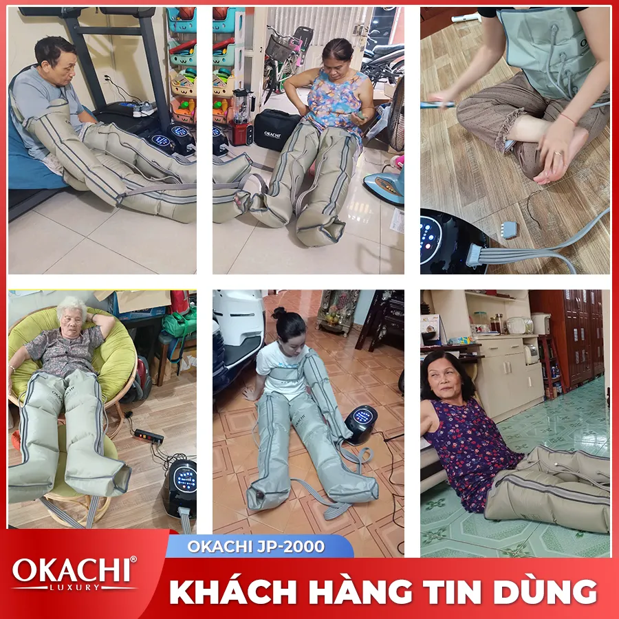 Máy nén ép trị liệu suy giãn tĩnh mạch OKACHI LUXURY JP-2000