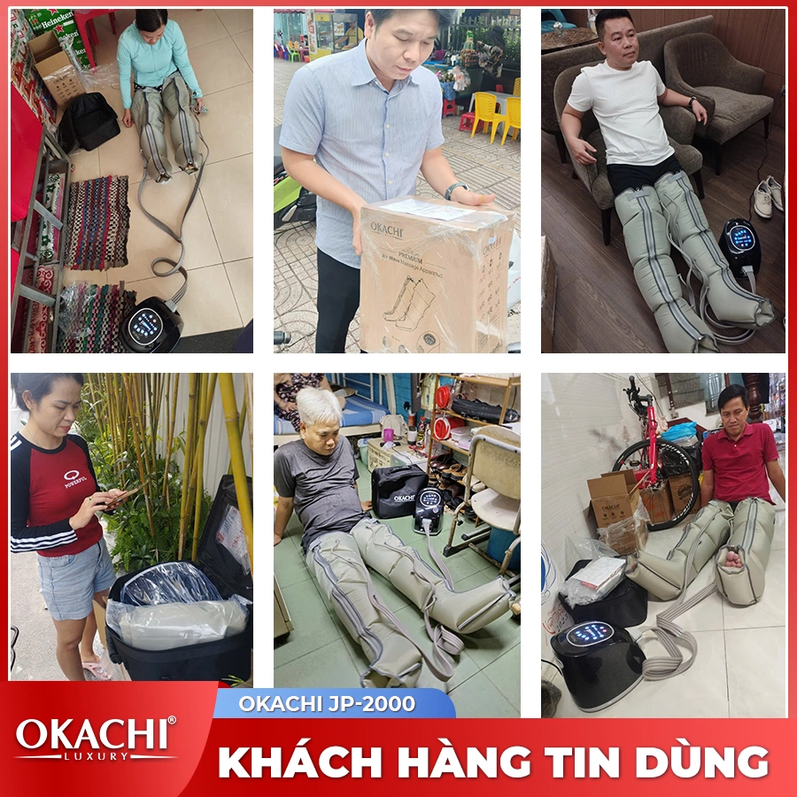 Máy nén ép trị liệu suy giãn tĩnh mạch OKACHI LUXURY JP-2000