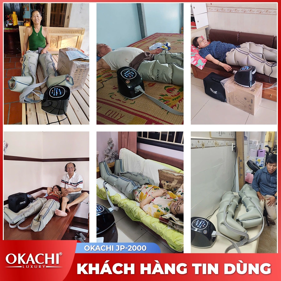 Máy nén ép trị liệu suy giãn tĩnh mạch OKACHI LUXURY JP-2000