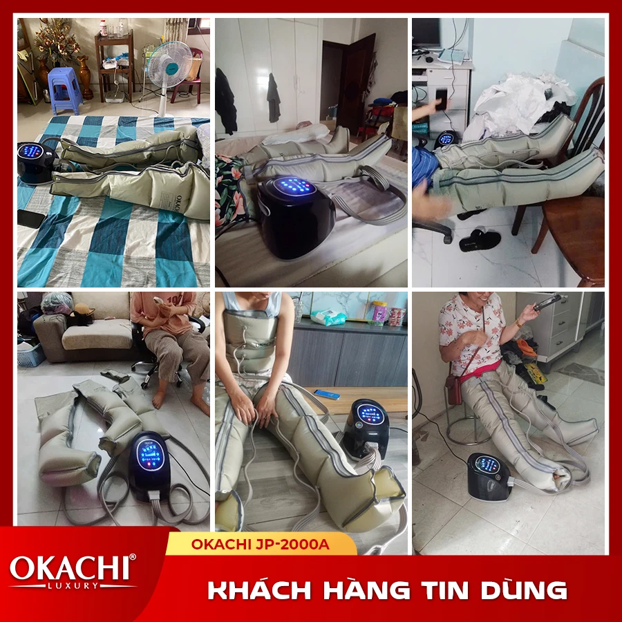 Máy nén ép trị liệu suy giãn tĩnh mạch OKACHI LUXURY JP-2000 khtd