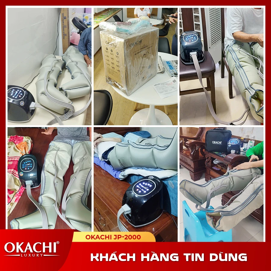 Máy nén ép trị liệu suy giãn tĩnh mạch OKACHI LUXURY JP-2000