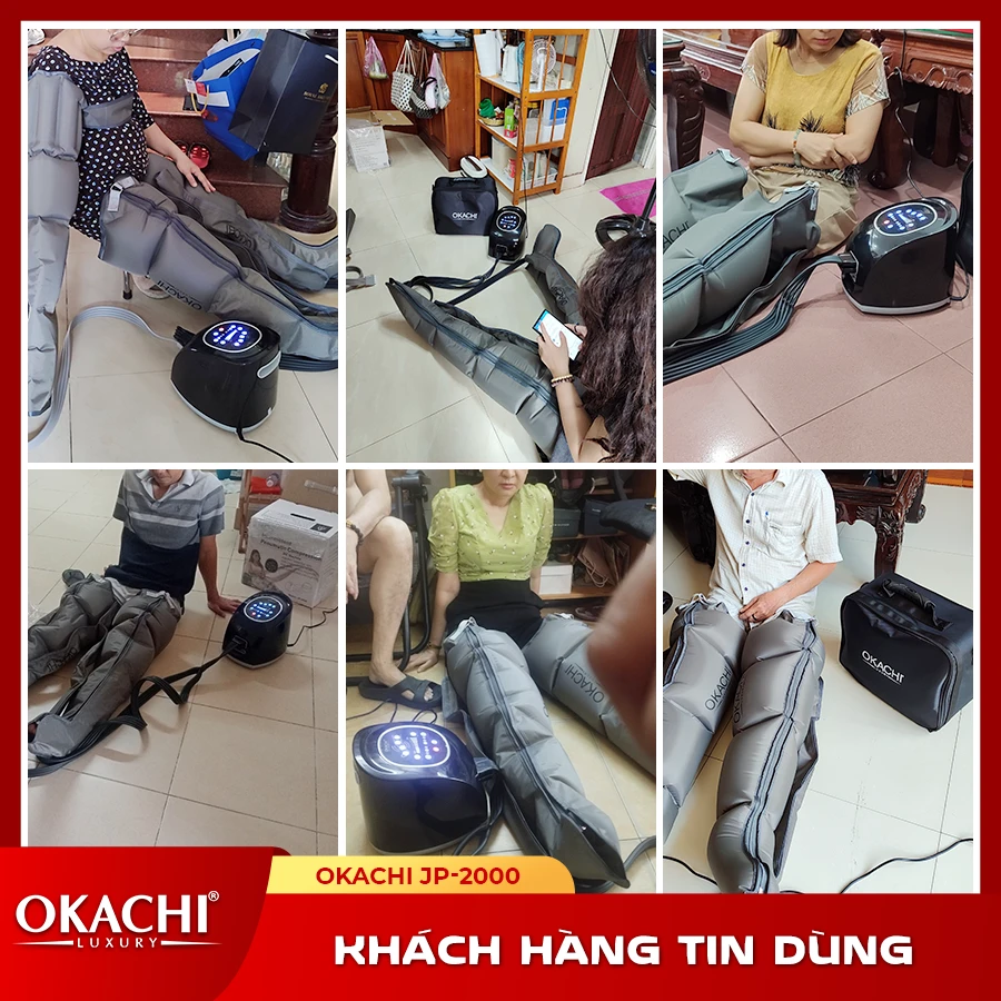 Máy nén ép trị liệu suy giãn tĩnh mạch OKACHI LUXURY JP-2000