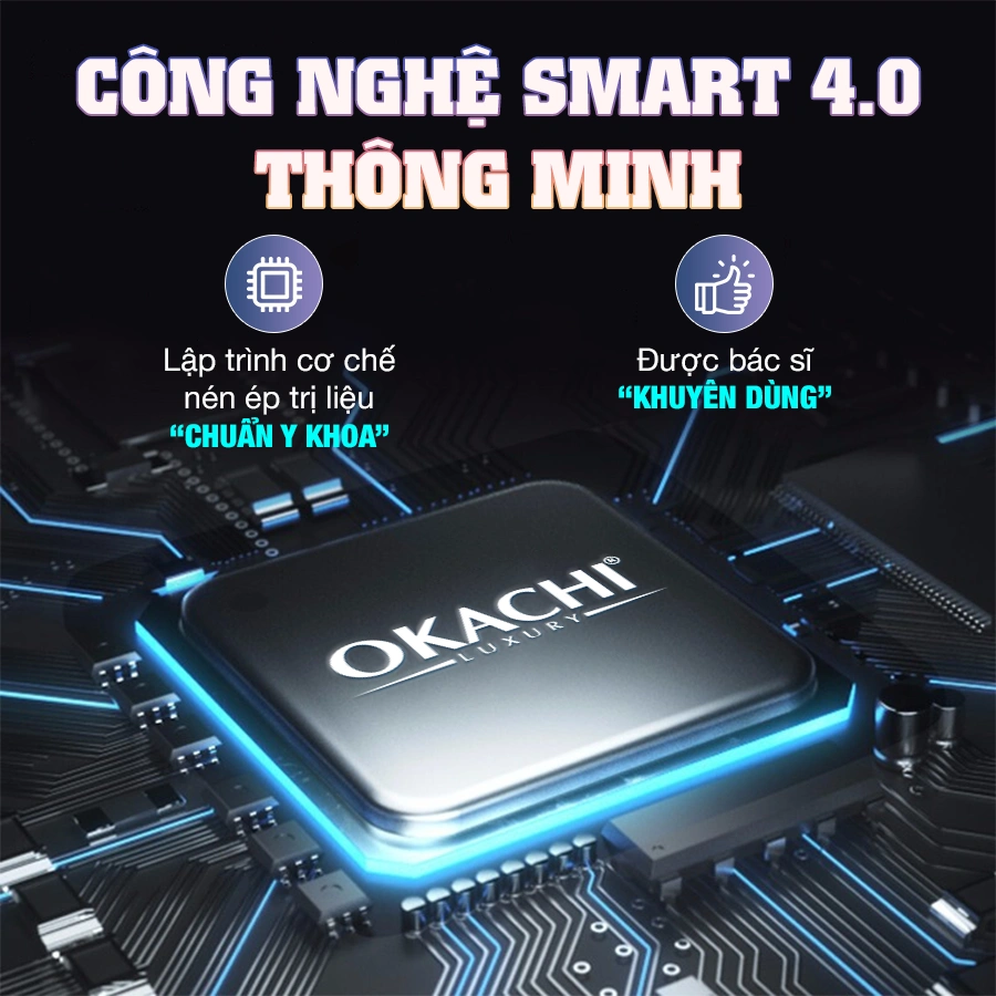 Máy trị liệu suy giãn tĩnh mạch OKACHI JP-3500 Plus (Pin sạc)