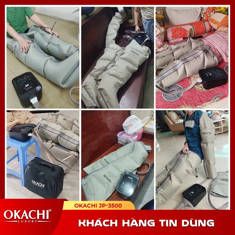 Máy trị liệu suy giãn tĩnh mạch OKACHI JP-3500 Plus (Pin sạc)