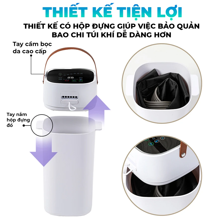 Máy massage trị liệu suy giãn tĩnh mạch OKACHI JP-3900A (6 buồng)