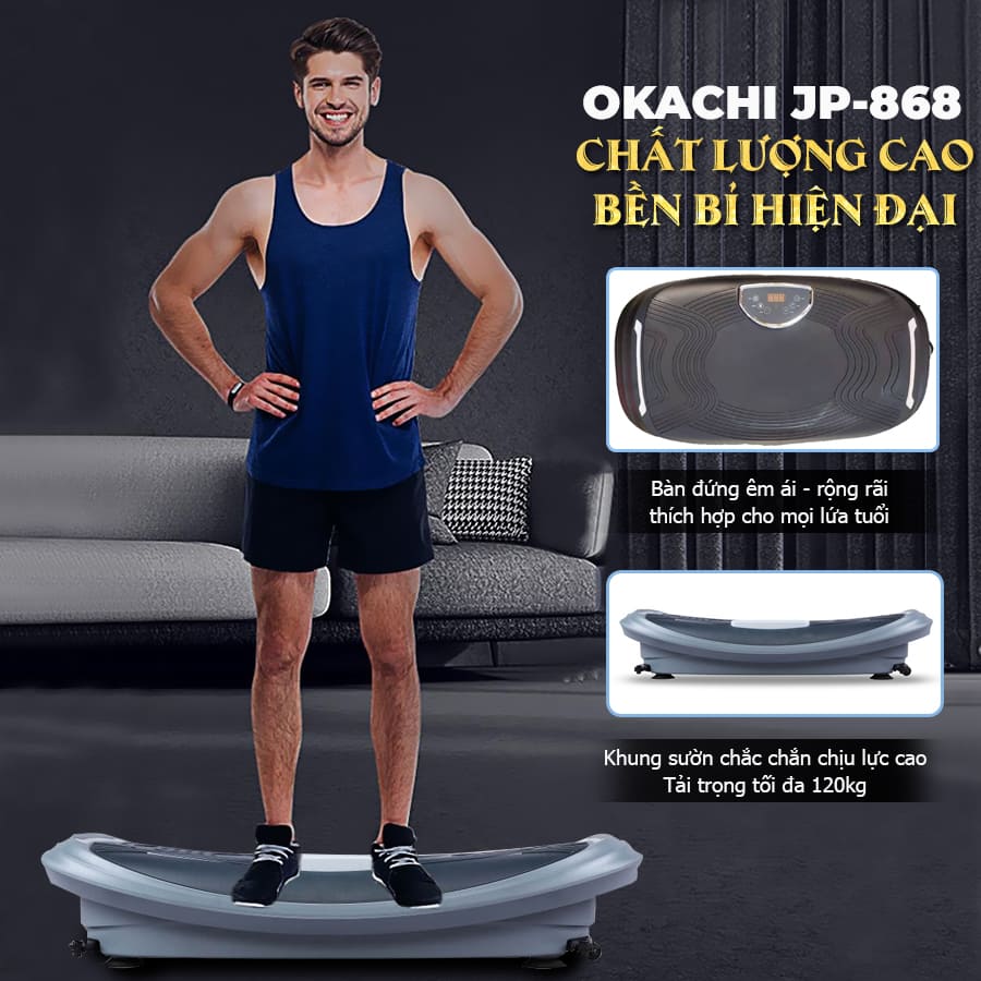 Máy rung giảm béo toàn thân OKACHI JP-868