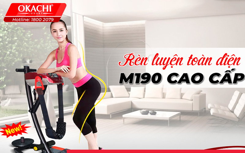 Máy rung bụng đứng đa năng M190 chính hãng 
