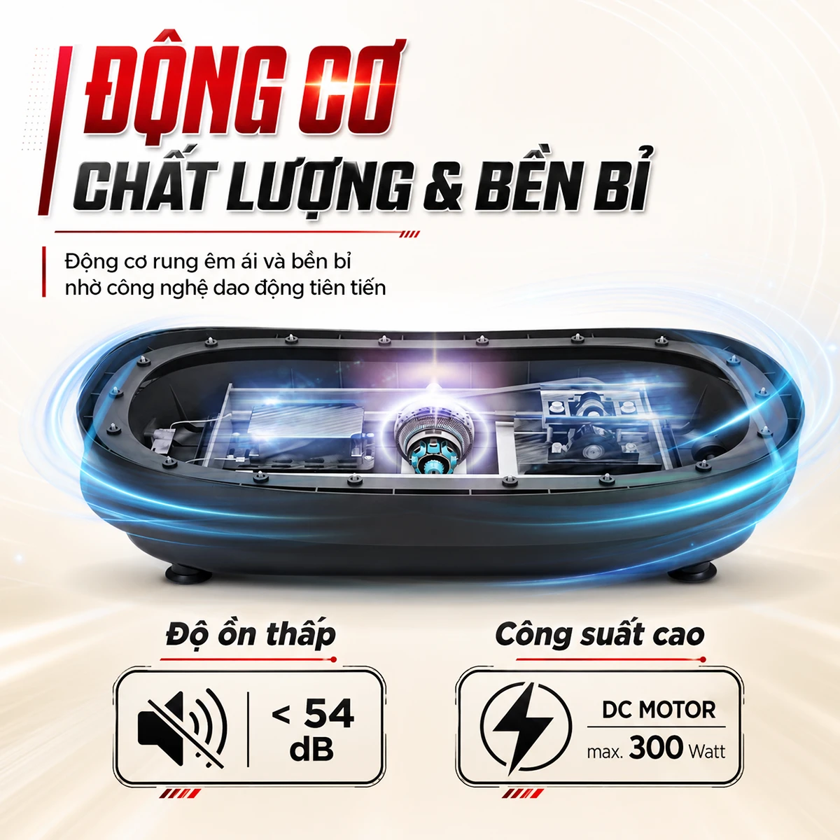 Máy rung giảm mỡ toàn thân OKACHI JP-860 (đỏ))