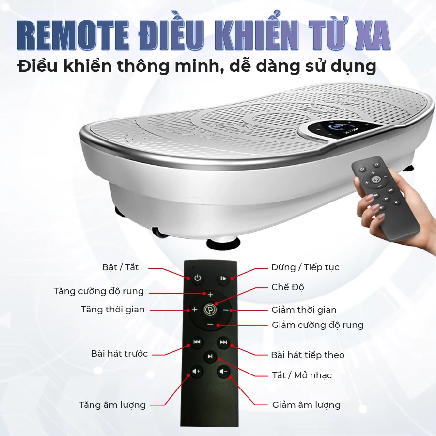 Máy rung giảm mỡ  toàn thân OKACHI JP-860 (Trắng)