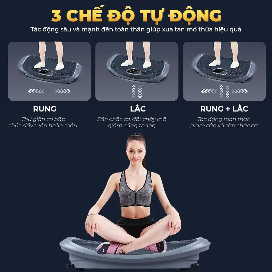 Máy rung giảm mỡ toàn thân OKACHI JP-868 (Dòng cao cấp)