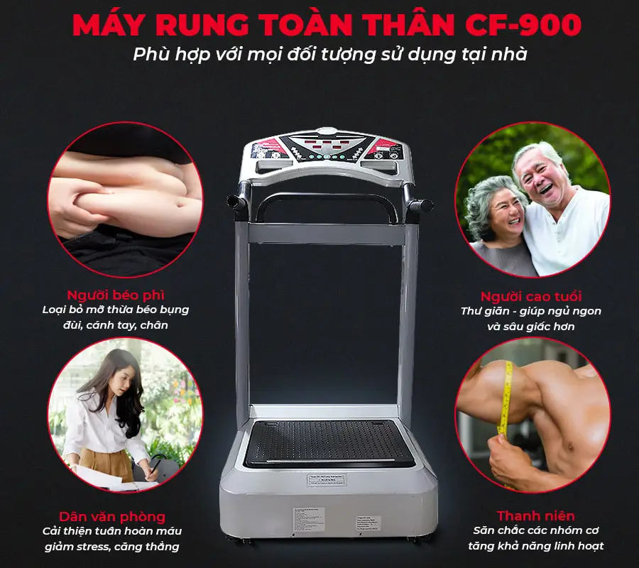 Máy rung giảm cân Super Califit Massage CF-900