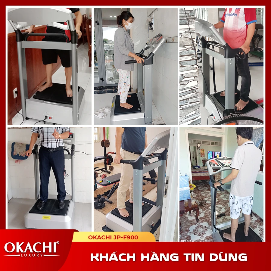 Máy rung giảm cân Super Okachi Massage JP-900 công suất 1000W (cao cấp)