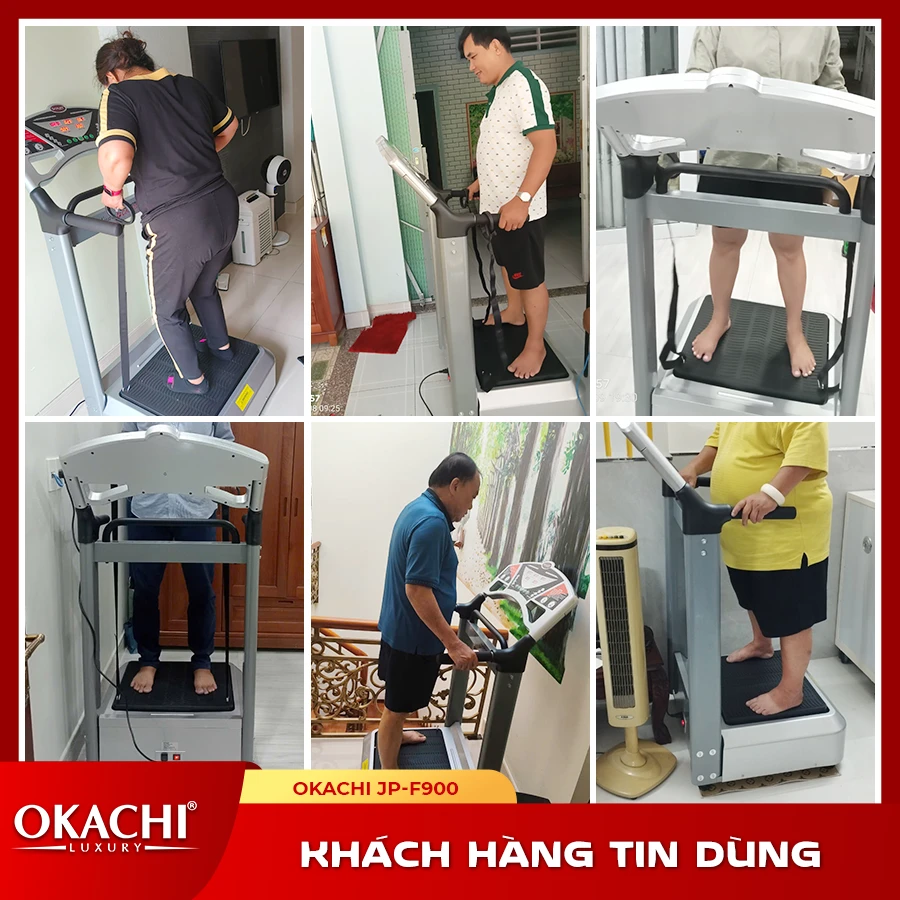 Máy rung giảm cân Super Okachi Massage JP-900 công suất 1000W (cao cấp)