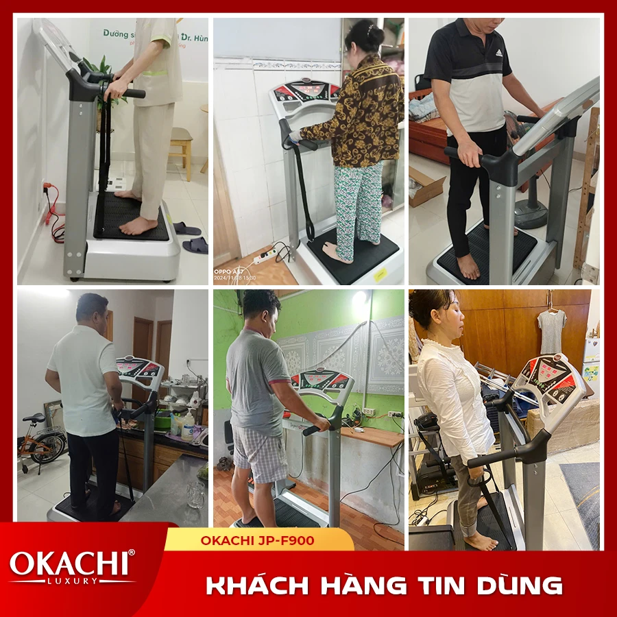Máy rung giảm cân Super Okachi Massage JP-900 công suất 1000W (cao cấp)