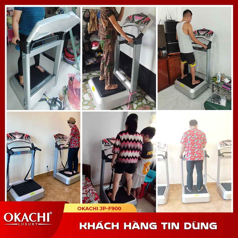 Máy rung giảm cân Super Okachi Massage JP-900 công suất 1000W (cao cấp)