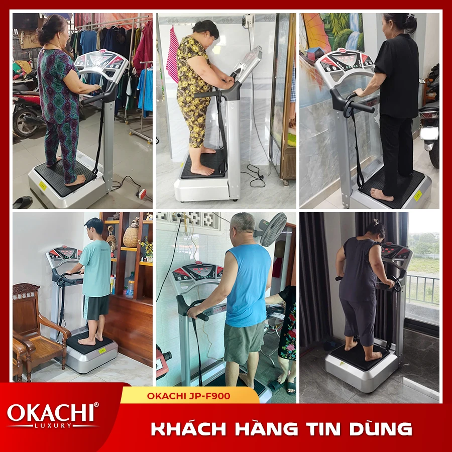 Máy rung giảm cân Super Okachi Massage JP-900 công suất 1000W (cao cấp)