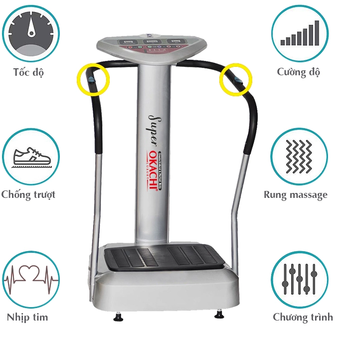 Máy rung toàn thân Body Okachi JP-F600