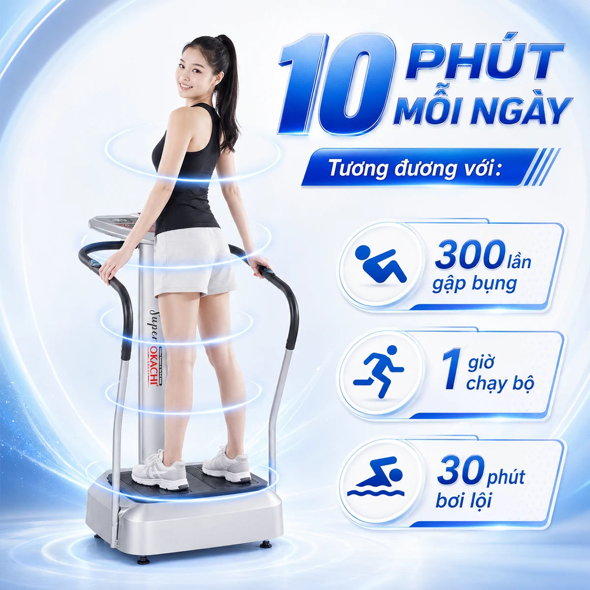 Máy rung toàn thân Body Okachi JP-F600