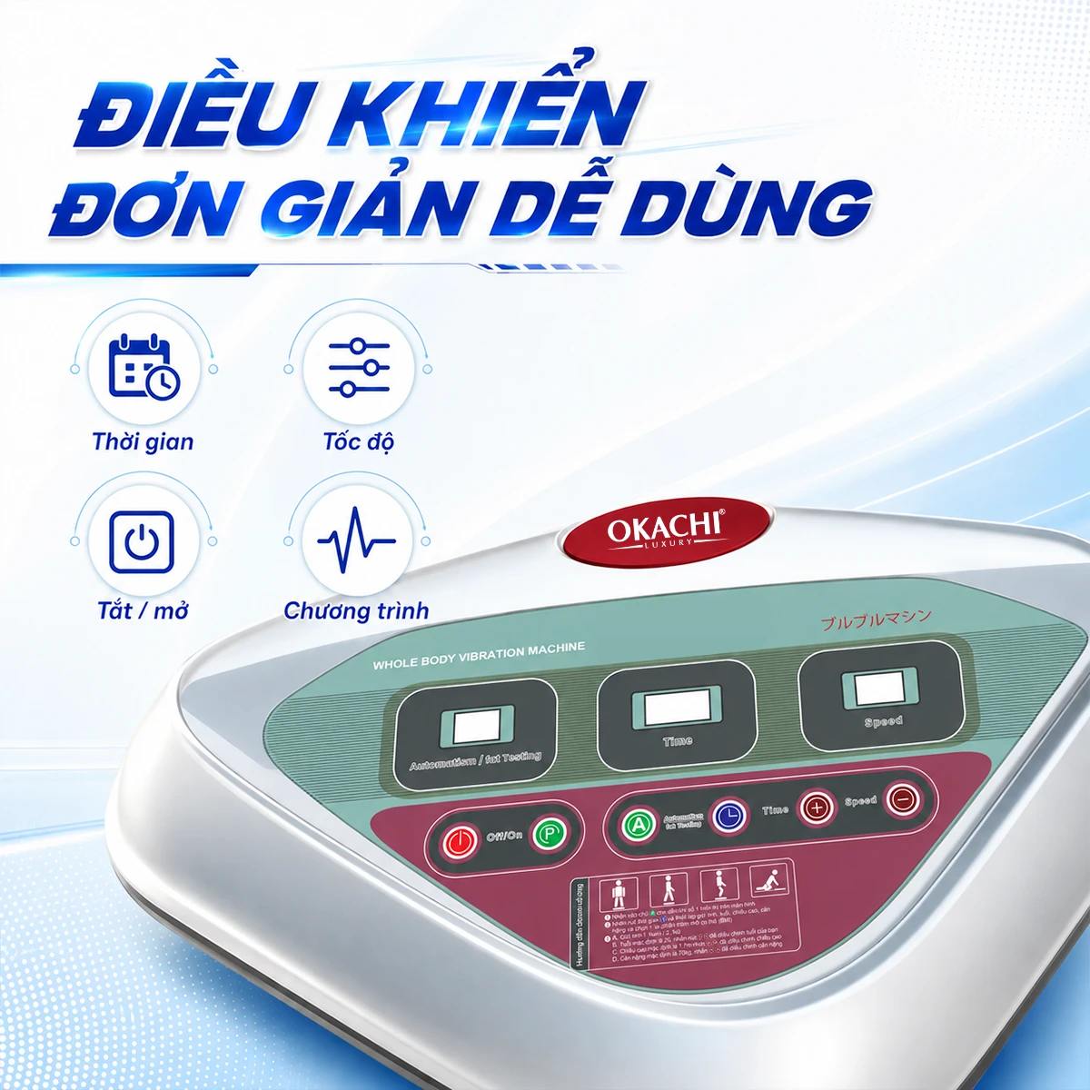Máy rung toàn thân Body Okachi JP-F600