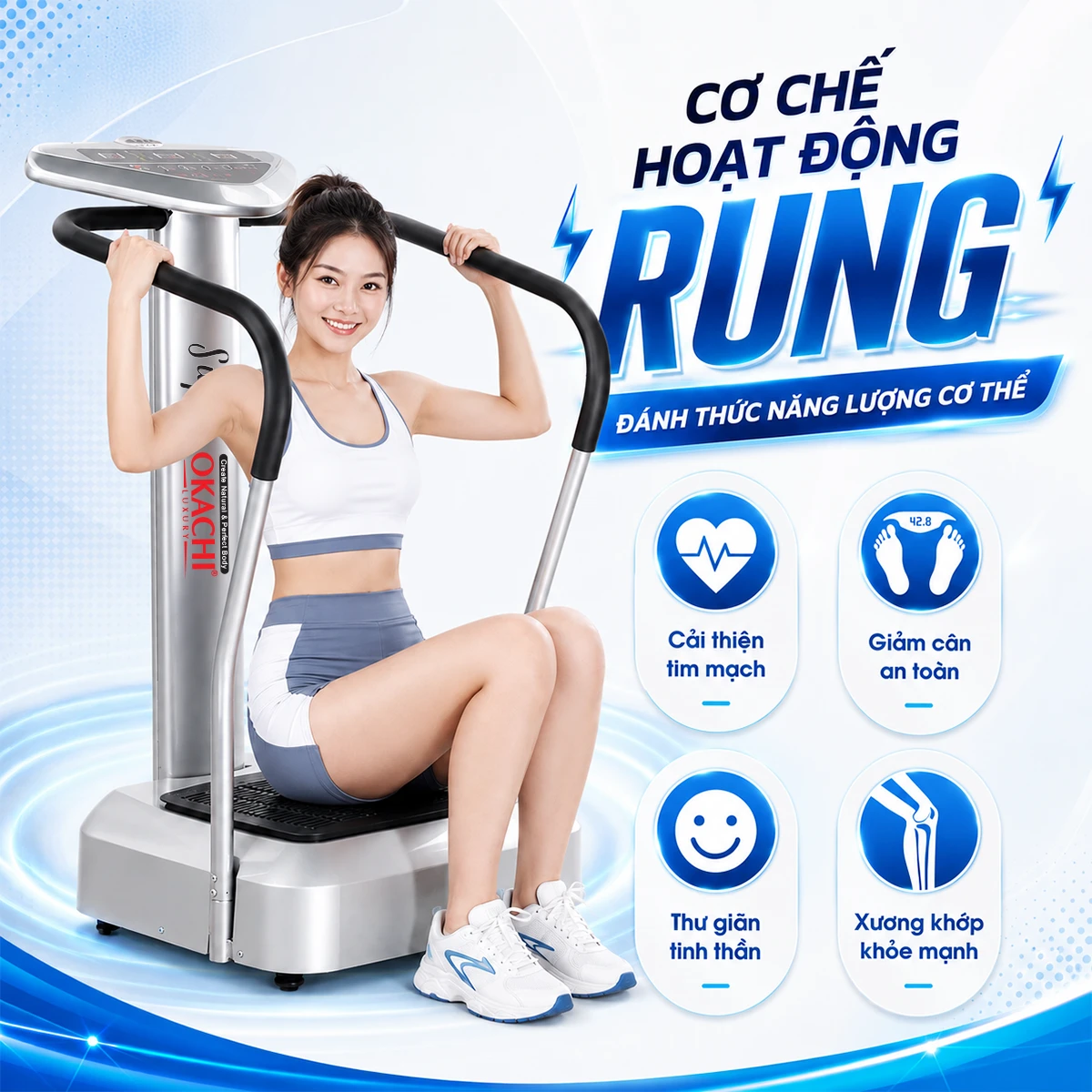 Máy rung toàn thân Body Okachi JP-F600