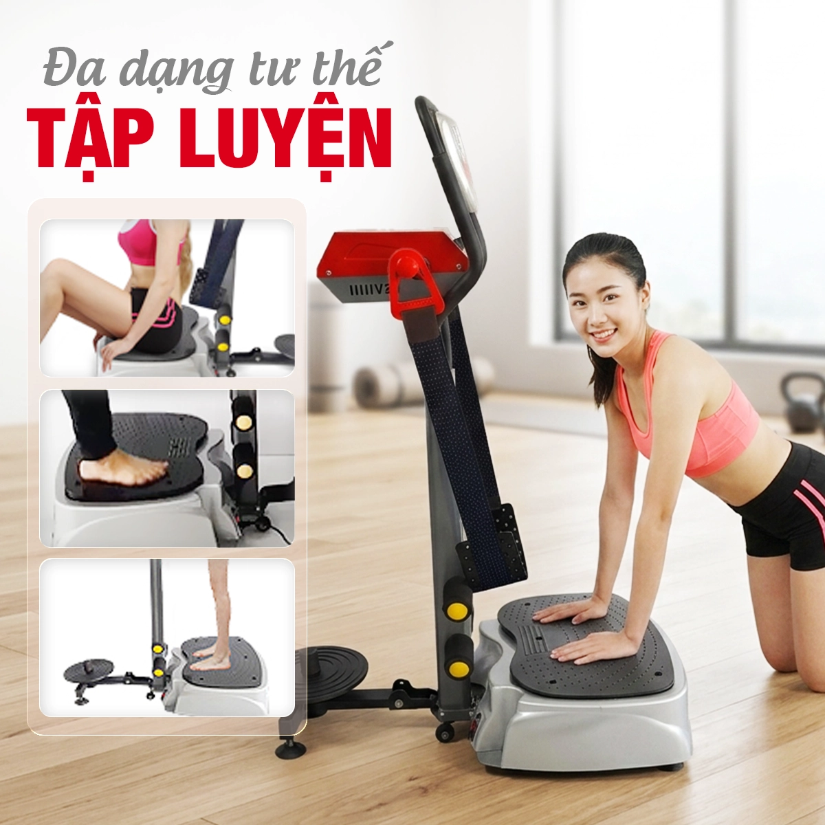 Máy rung toàn thân đa năng Pro New (rung+massage+xoay eo)