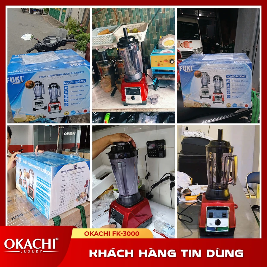 khtd máy xay fk-3000 đỏ