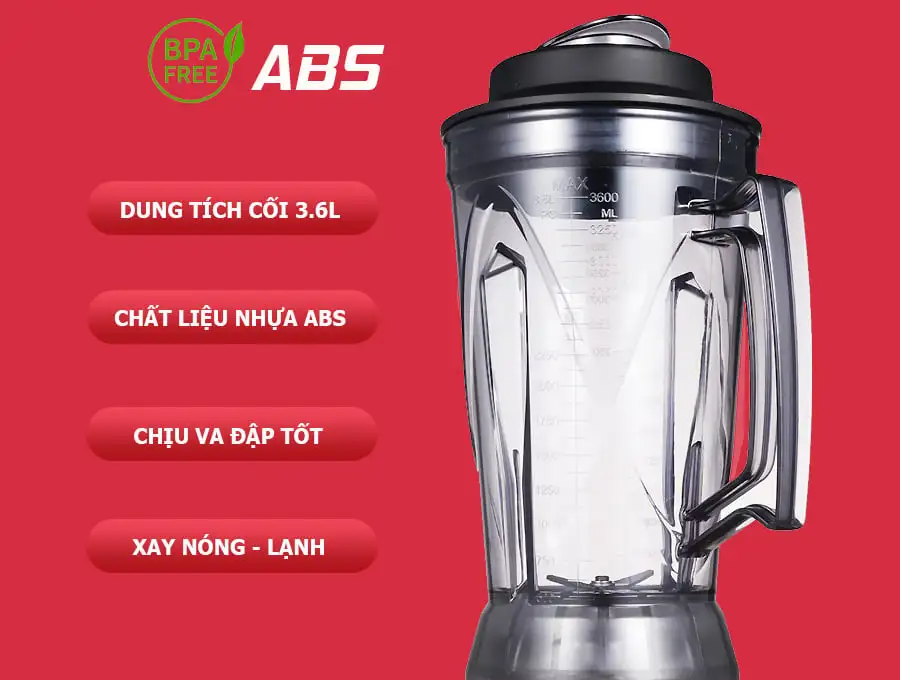 Máy xay sinh tố công nghiệp Fuki FK-3000W (màu trắng)