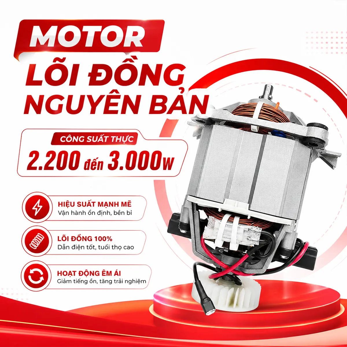 Lõi đồng nguyên bản fk-3000a đỏ