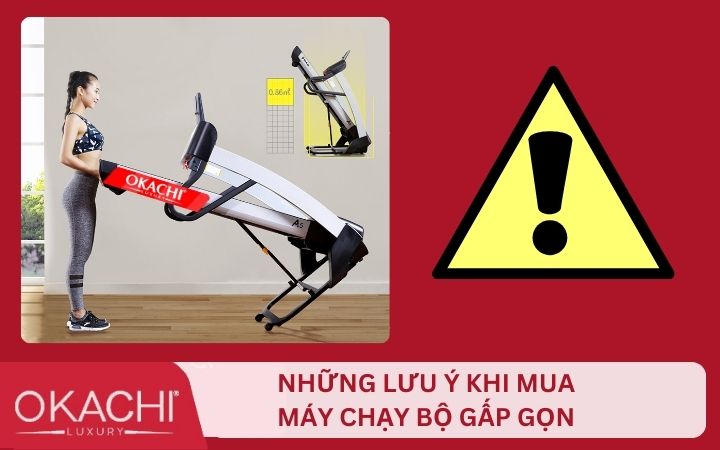 Máy tập chạy bộ gấp gọn và những lưu ý đi kèm