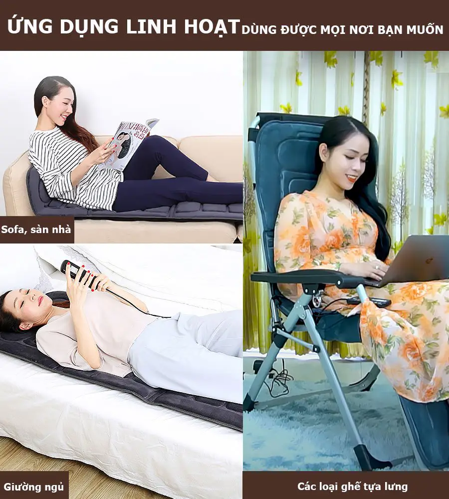 Nệm massage toàn thân OKACHI JP-M599 (thế hệ mới)