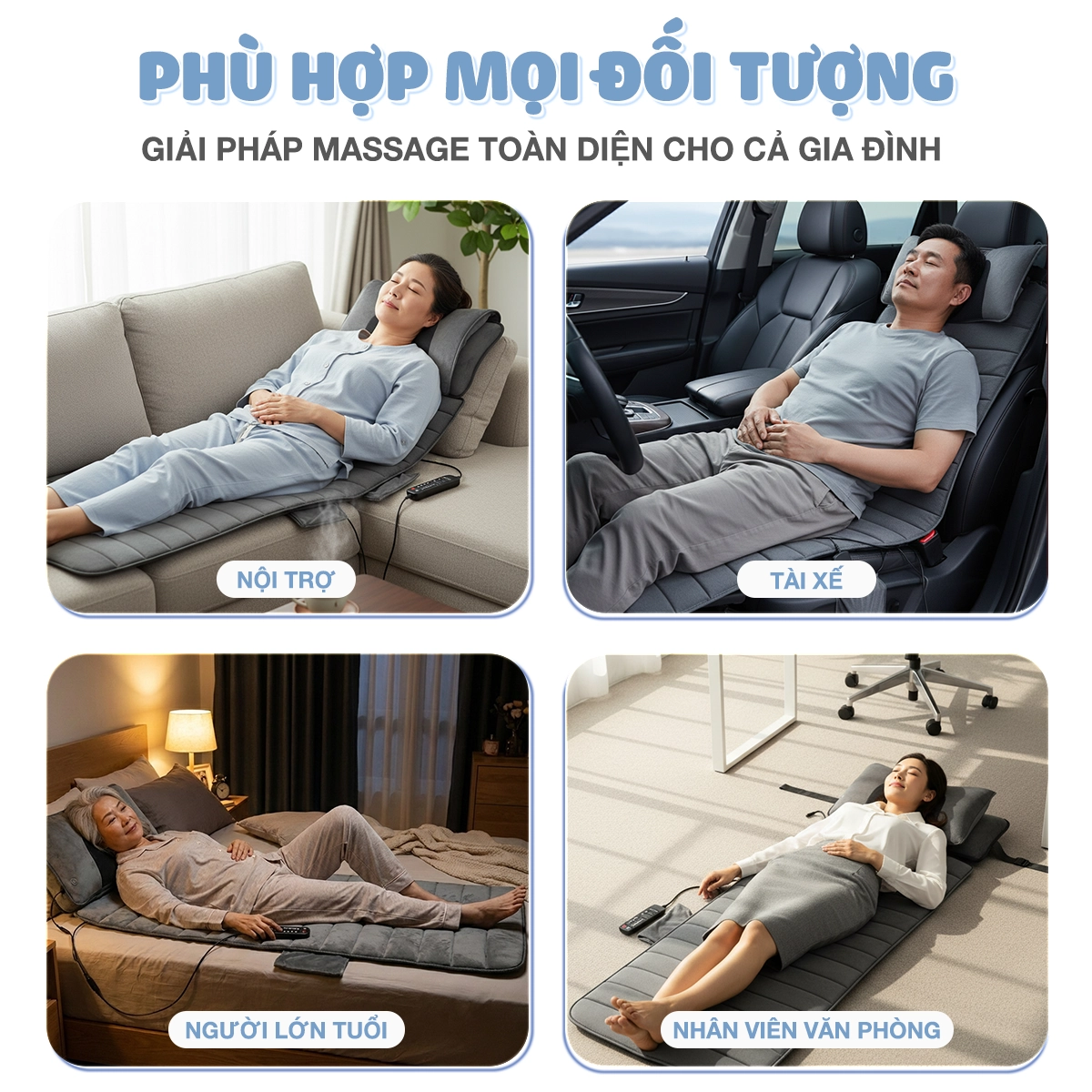 Nệm massage toàn thân OKACHI JP-M811