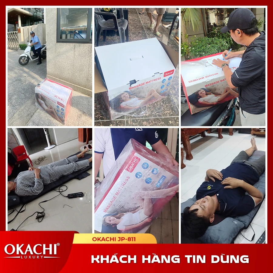 Nệm massage toàn thân OKACHI JP-M811