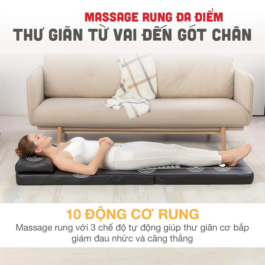 Nệm massage toàn thân OKACHI JP-M819