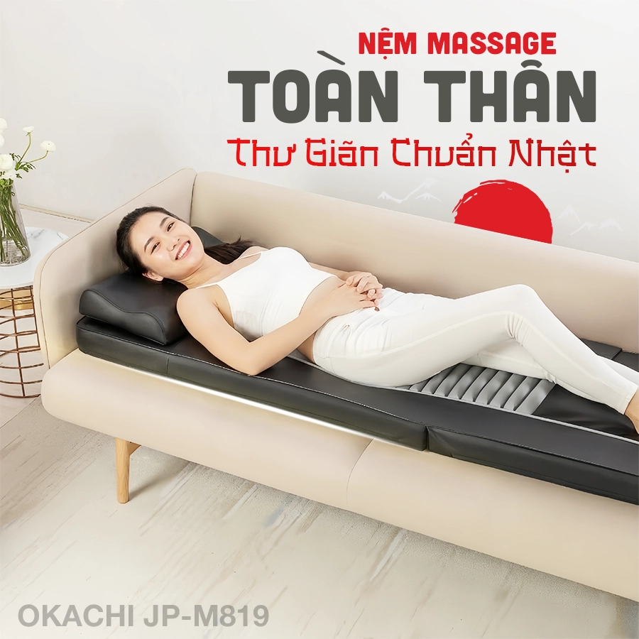 Nệm massage toàn thân OKACHI JP-M819