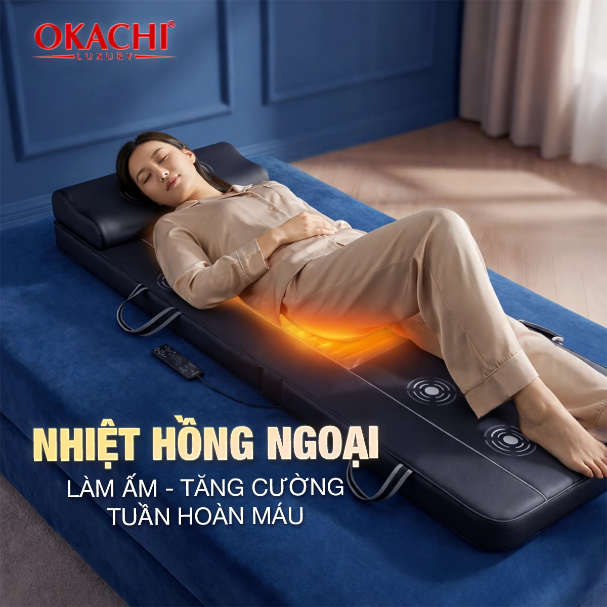 Nệm massage toàn thân OKACHI JP-M819
