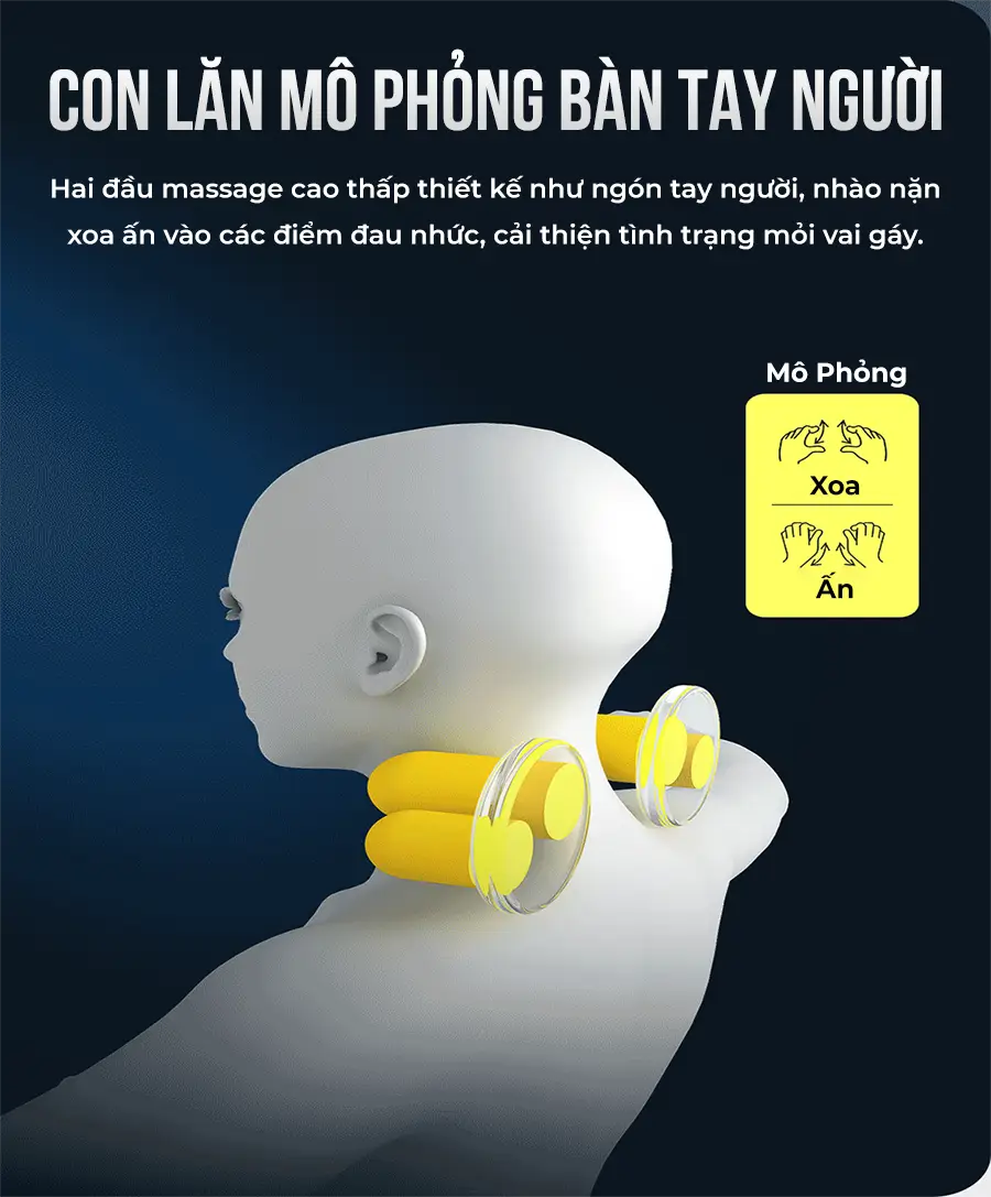 Công nghệ massage 4D độc đáo: Với động cơ massage thiết kế 4D, sản phẩm tạo ra cảm giác mát xa chuyên nghiệp và độc đáo.
