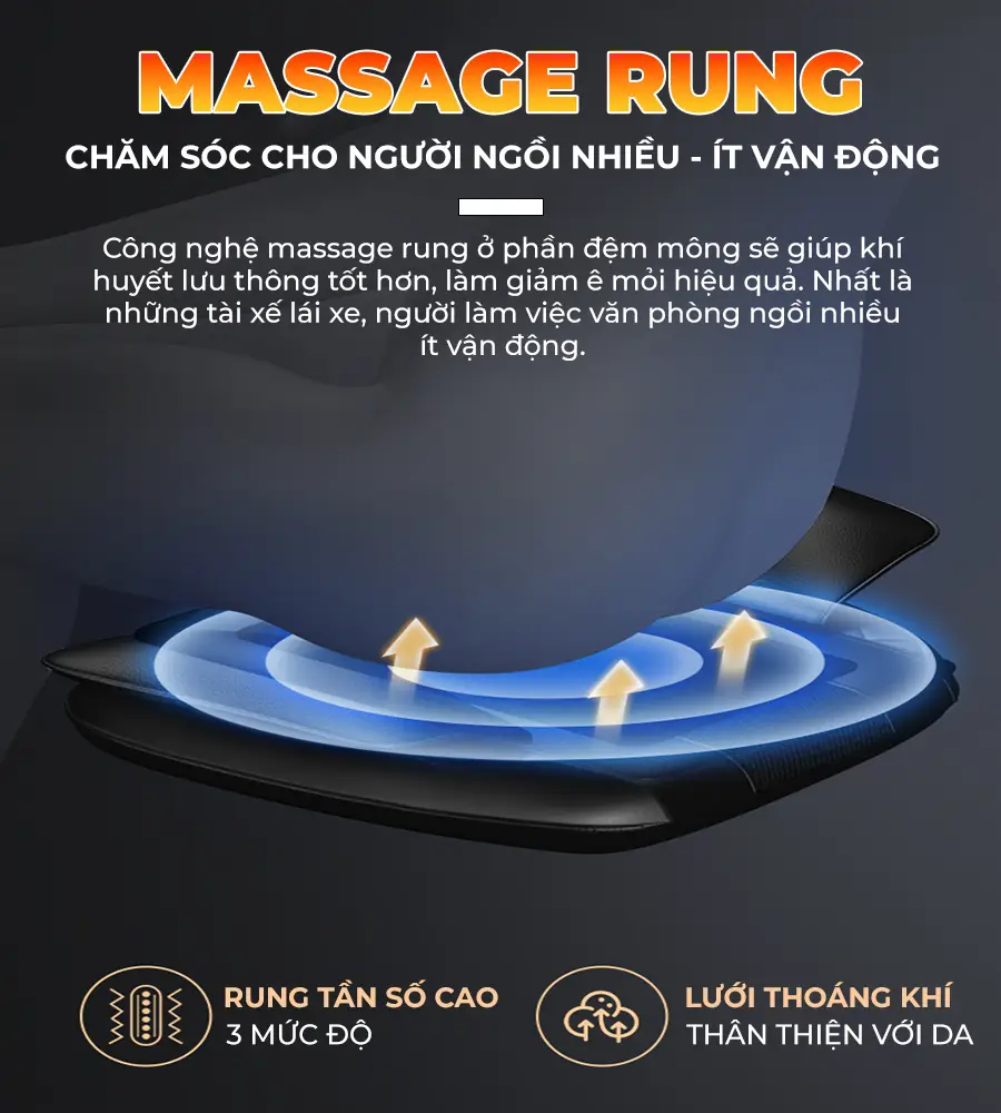 Đệm massage toàn thân OKACHI JP-A90