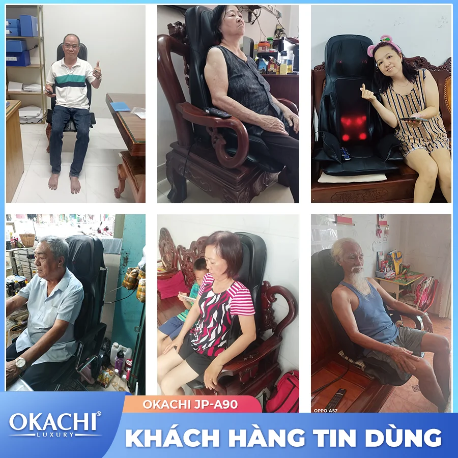 Đệm massage toàn thân OKACHI JP-A90