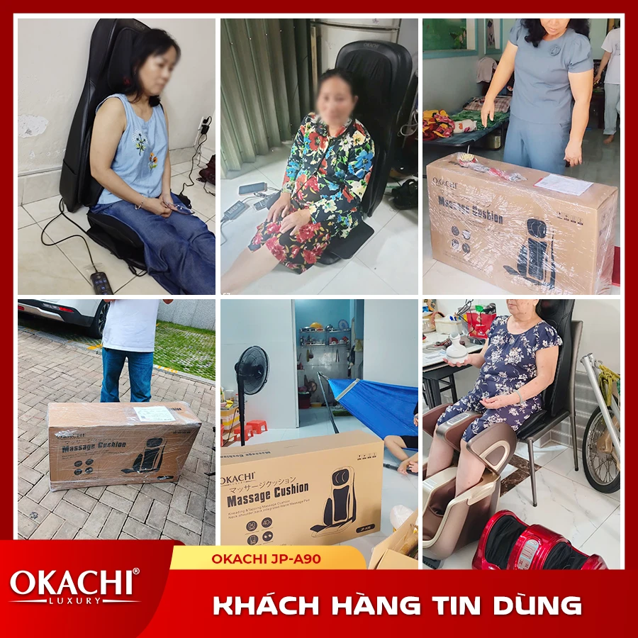Đệm massage toàn thân OKACHI JP-A90