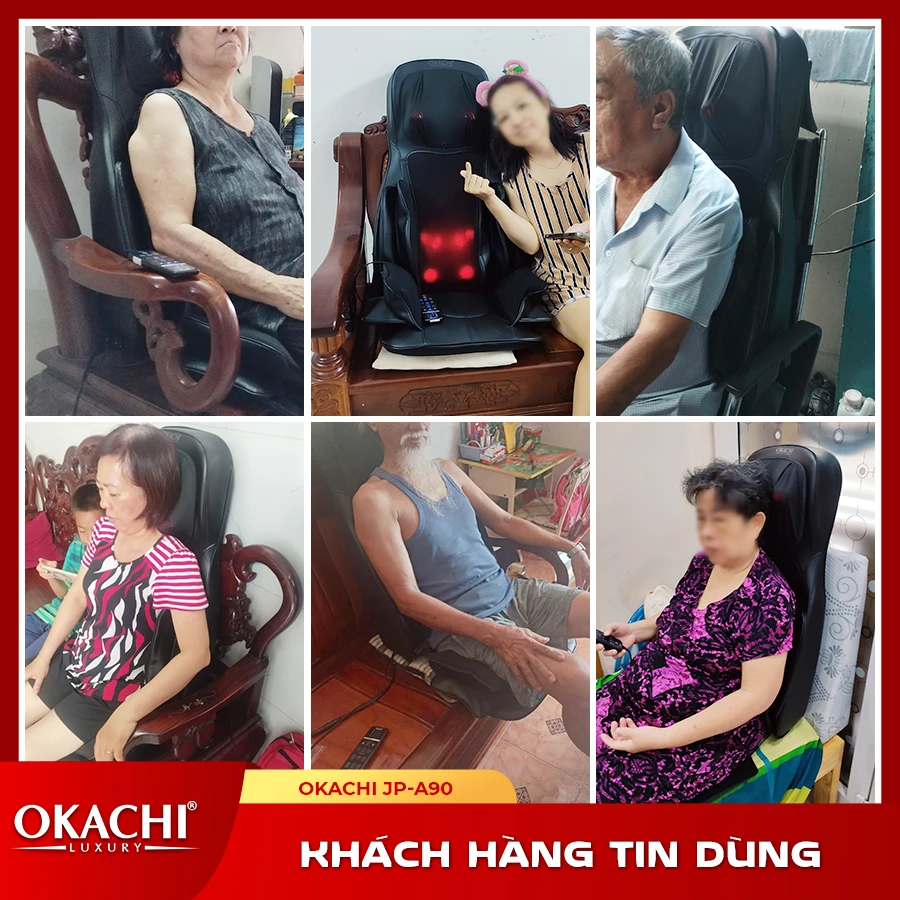 Đệm massage toàn thân OKACHI JP-A90